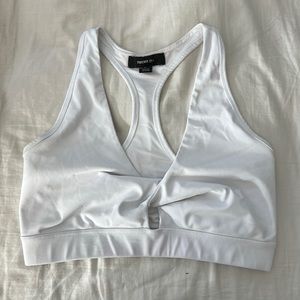 Forever 21 White Sports Bra Sz 2X